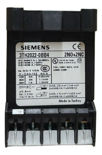 Contator Auxiliar 3th2022-0bb4 3na+1nf 230v Siemens 230 V