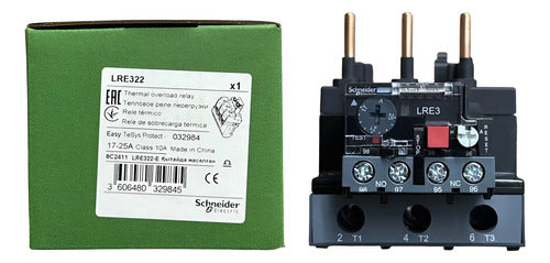 Relé Eletrônico De Sobrecarga Térmica Lre322 Schneider 690v