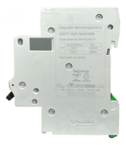 Disjuntor Easy9 1p 4a 3ka 230vca Curva C Ez9f33104 Schneider 230 V 50/60 Hz
