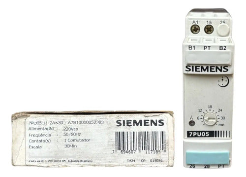 Relé Tempo 220vca 30min 50/60hz 7pu0511-2an30 Siemens