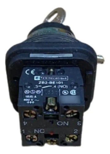 Botão 30mm 1na+1nf Preto Xb3bg45 Telemecanique Preto