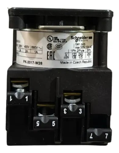 Botao Para 3 Contatos Sem Cames 45 90g 12a K1s3 Schneider Preto 690v