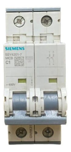 Disjuntor 5sy4201-7 400v 10ka 2p C1 1a Siemens