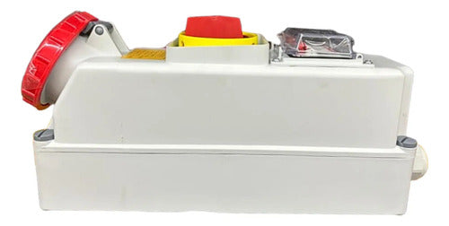Tomada Sobrepor S4506dj 63a 3p+t+pil 6h 380/440v Ip67 Steck Vermelho