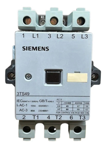 Contator Tripolar 3ts4922-0an1 85a 220v 45kw Siemens 220v