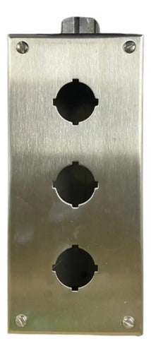 Botoeira Metalica Vazia 30mm 3 Furos 9001kyss3 Schneider Metalica