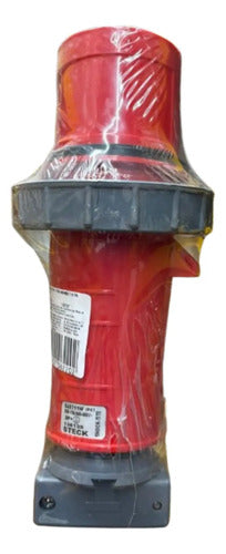 Plug 3p+t 63a 440/460v 11h Ip67 S45711w Vermelho Steck Vermelho