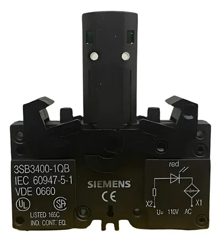 Soquete Com Led Integrado 110v 3sb3400-1qb Siemens