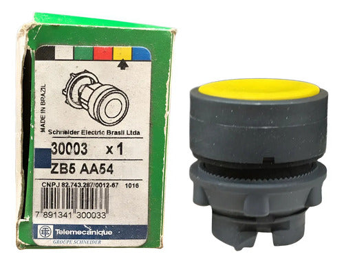 Kit C/ 2: Cabeçote Para Botão 22mm Amarelo Zb5aa54 Schneider Amarelo -