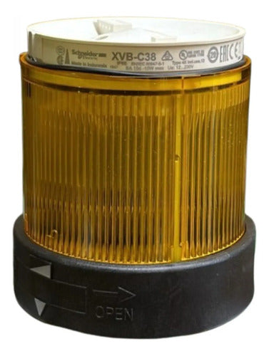 Módulo Luminoso P/ Xvb, Contínuo, Amarelo, Xvbc38 Schneider Amarelo 250v