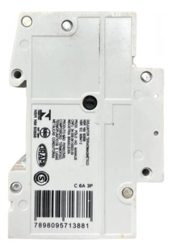Disjuntor Termomagnético 3p 6a 5sx2306-7 Siemens