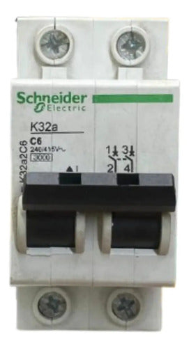 Disjuntor Termomagnetico 6a 2p K32a2c6 Schneider