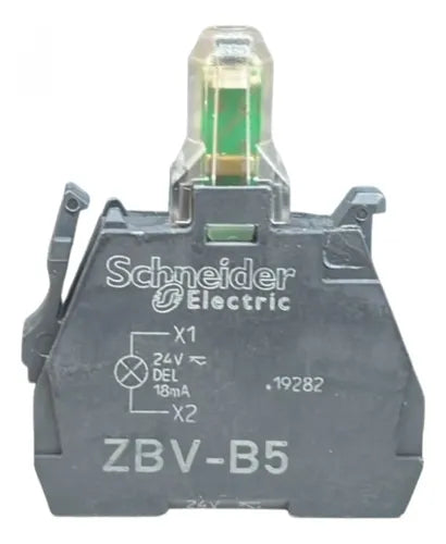 Kit C/ 2: Led Luminoso Amarelo 24vca/cc Zbvb5 Schneider