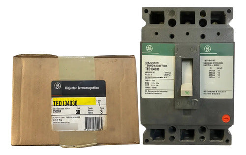 Disjuntor Termomagnético 3p Ted134030 GE