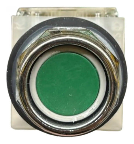 Botão 30mm Metálico Verde 1naf 9001kr2gh13 Schneider Verde -