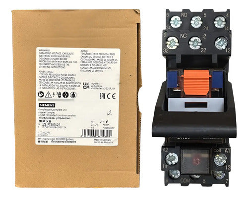 Relé Com Led Lzs:pt3a5l24 Siemens 24v