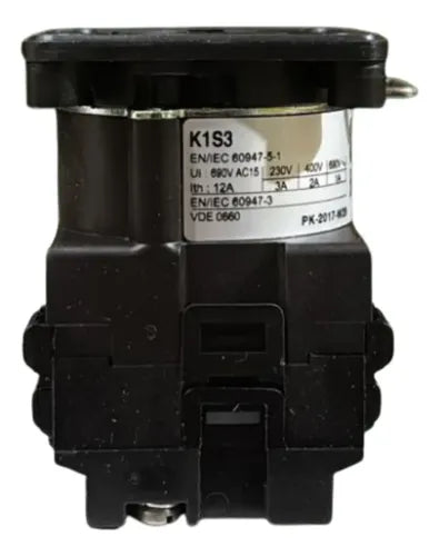 Botao Para 3 Contatos Sem Cames 45 90g 12a K1s3 Schneider Preto 690v