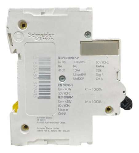Disjuntor C120n 3p Curva C 125a 440v A9n18369 Schneider