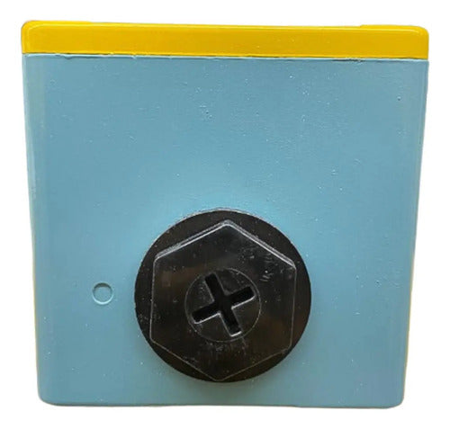 Botoeira Metalica Vazia 22mm Azul Xapj34 Schneider Azul