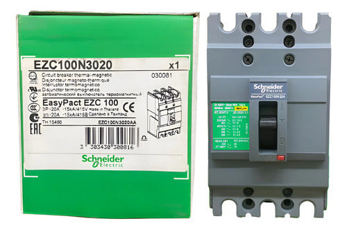 Disjuntor Tripolar 3p 20a Ezc100n3020 Schneider