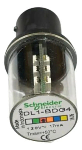 Lampada Led Para Base Ba15d 120v Vermelho Dl1bdg4 Schneider