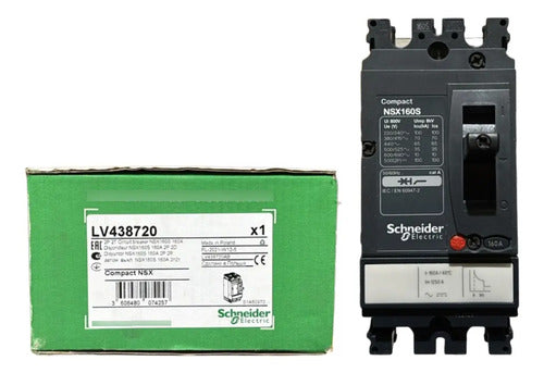Disjuntor Nsx160s Dc 160a Bipolar Lv438720 Schneider