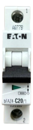 Kit C/ 10 Pçs: Disjuntor 1p Bfaz4-c20/1 20a 4,5ka Eaton -