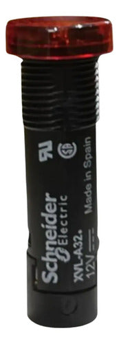 Led Protegido Sinalizador 12mm Vermelho Xvla324 Schneider