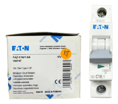 Disjuntor Unipolar Faz-c16/1-sa 16a Eaton