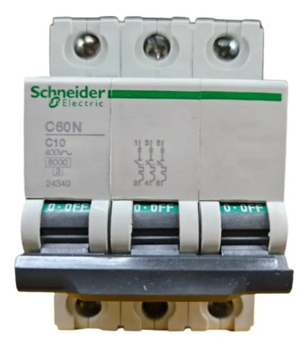 Disjuntor C60n 3x10a 24349 Schneider