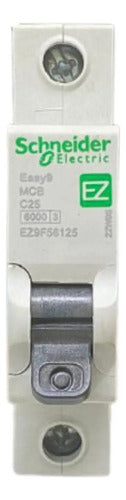 Kit Com 3: Disjuntor 1p 25a 230v Curva C Ez9f56125 Schneider