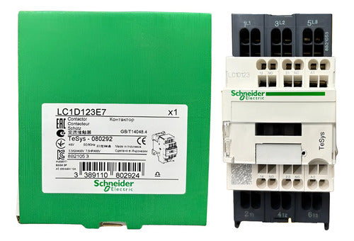 Contator Tripolar 12a 12a 48v Ca 1na+1nf Lc1d123e7 Schneider 48v
