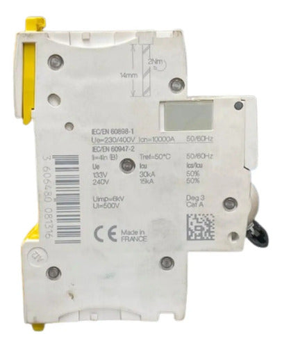 Disjuntor Acti9 Ic60h 1p Curva B 10a 440v A9f83110 Schneider