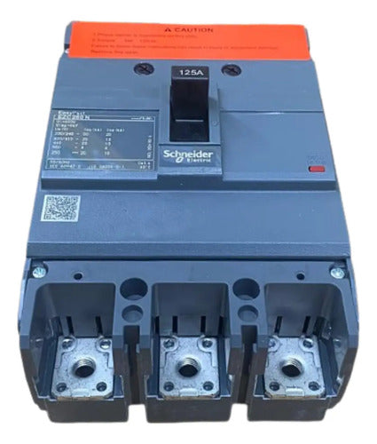 Disjuntor 125a Tripolar Tm-d Ezc250n Ezc250n3125 Schneider - 50 60 Hz