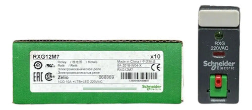 Kit Com 3: Rele Interf 1c/o 10a 220vca Rxg12m7 Schneider 220vca