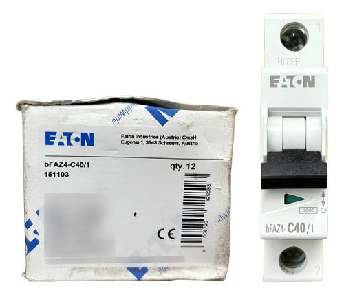 Kit Com 6 Peças: Disjuntor Unipolar Bfaz4-c40/1 40a Eaton