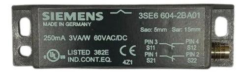 Chave De Segurança Magnetica 0,4a 2nf 3se6604-2ba01 Siemens
