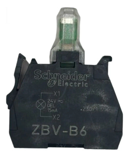 Kit Com 2: Led Azul Zbvb6 24vca/cc Schneider