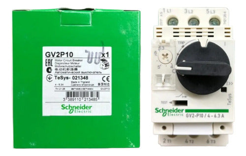Disjuntor Motor Termomagnético 4-6,3a 3p Gv2p10 Schneider