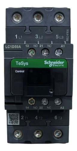 Contator 3p 50a 1na+1nf 48v Lc1d50ae7 Schneider 48v