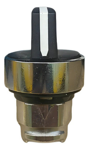 Cabeçote Para Comutador Ø22mm 3 Posições Zb4bj8 Schneider Metal Cromado