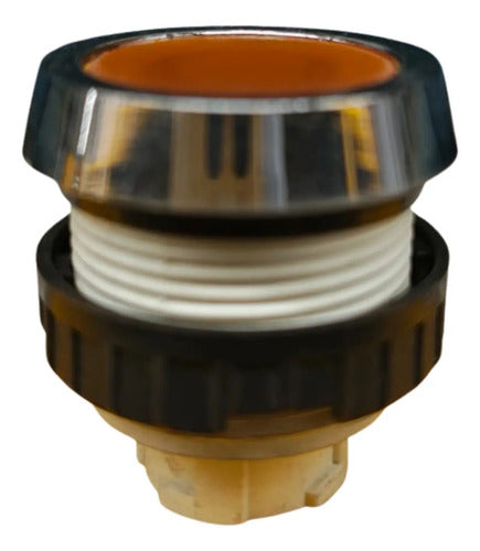 Botão B3/14 30mm Amarelo Cromado Schmersal Amarelo