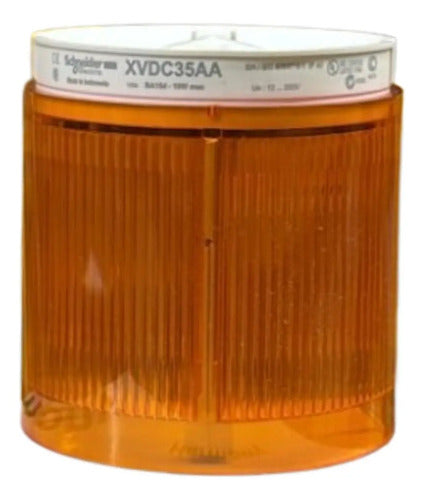 Módulo Luminoso Contínuo 70mm Laranja 250v Xvdc35 Schneider
