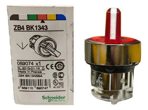 Cabecote Para Comutador 22mm Metalico Lu Zb4bk1343 Schneider Vermelho 0