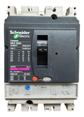 Disjuntor Tripolar 100a Ns100h-tm100d 29670 Merlin Gerlin