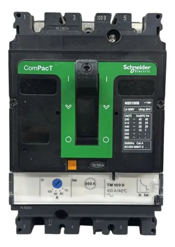 Disjuntor Tripolar 100a Nsx100b-tm100d Lv429550 Schneider