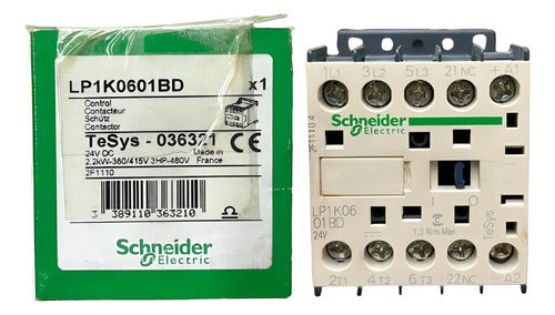 Contator Tripolar Tesys K 6a 1nf 24vcc Lp1k0601bd Schneider 24v