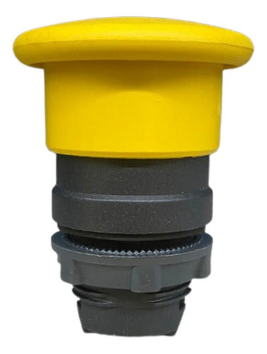 Kit Com 2: Cabeçote P/ Botão 22mm Plástico Soco A Zb5ac5 Amarelo -
