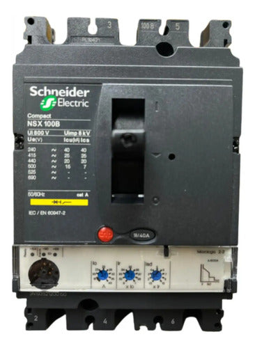 Disjuntor Nsx100b Micrologic 40a 3p Lv429777 Schneider
