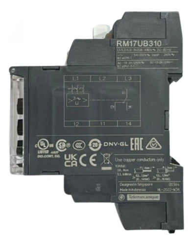 Relé Controle E Mediçao 1naf 5a 208/480v Rm17ub310 Schneider -